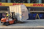 Formel-1-Fracht in Schanghai