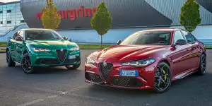 Alfa Romeo Giulia Quadrifoglio (2023) im Test/ Alfa Romeo Stelvio Quadrifoglio 100° Anniversario